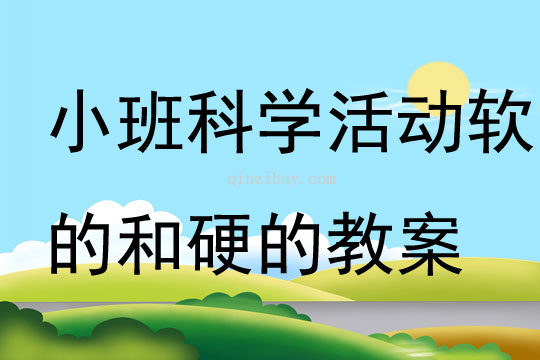 小班科學活動軟的和硬的教案