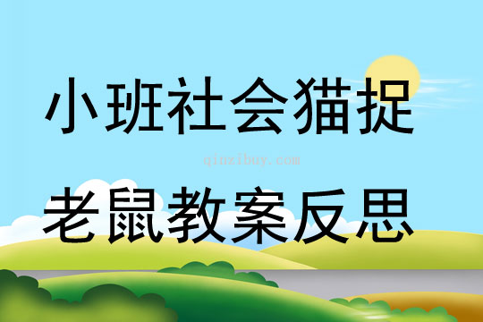 小班社會貓捉老鼠教案反思