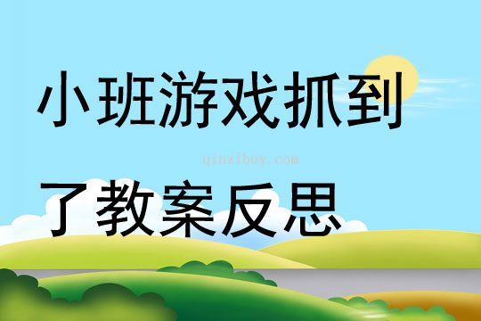 小班游戲抓到了教案反思