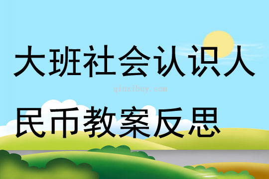 大班社會認識人民幣教案反思