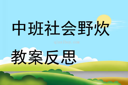 中班社會野炊教案反思