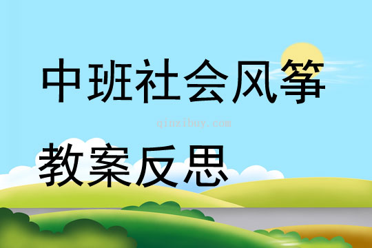中班社會風箏教案反思