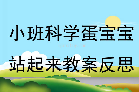 小班科學(xué)優(yōu)質(zhì)課蛋寶寶站起來教案反思