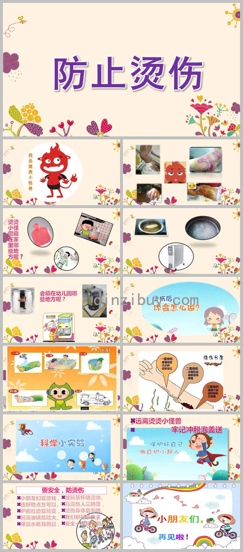 中班安全防止燙傷PPT課件教案