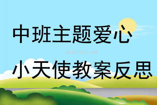 中班主題愛心小天使教案反思