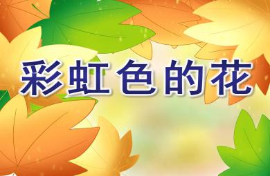 中班語言故事課件彩虹色的花PPT課件教案