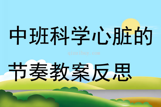 中班科學心臟的節奏教案反思