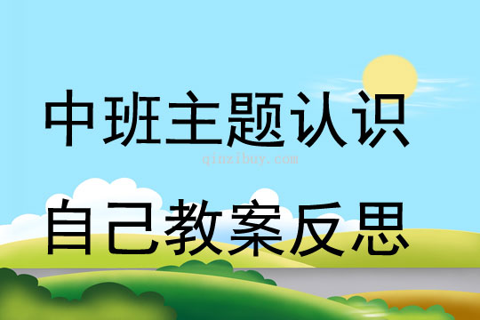 中班主題認識自己教案反思