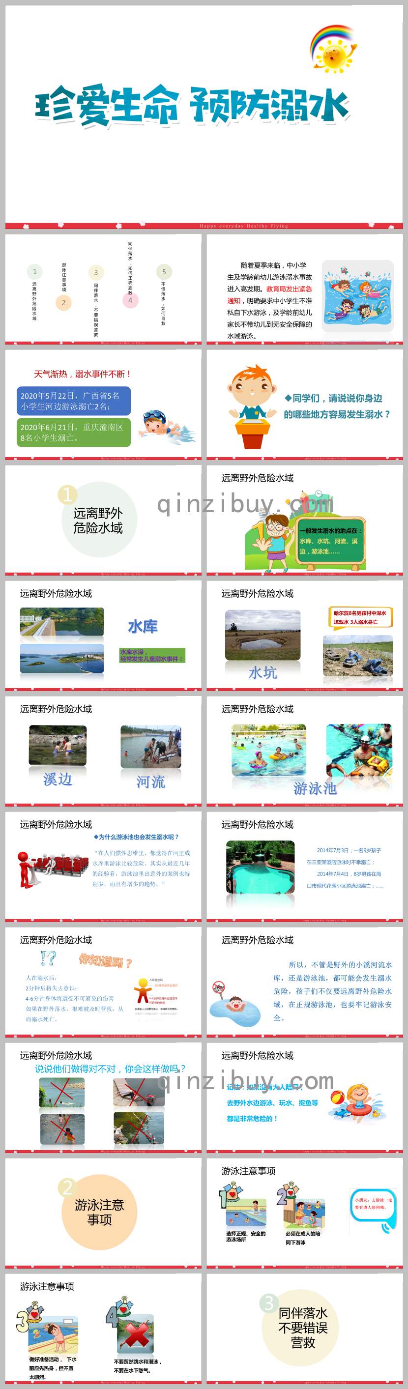 幼兒園珍愛生命預防溺水PPT課件