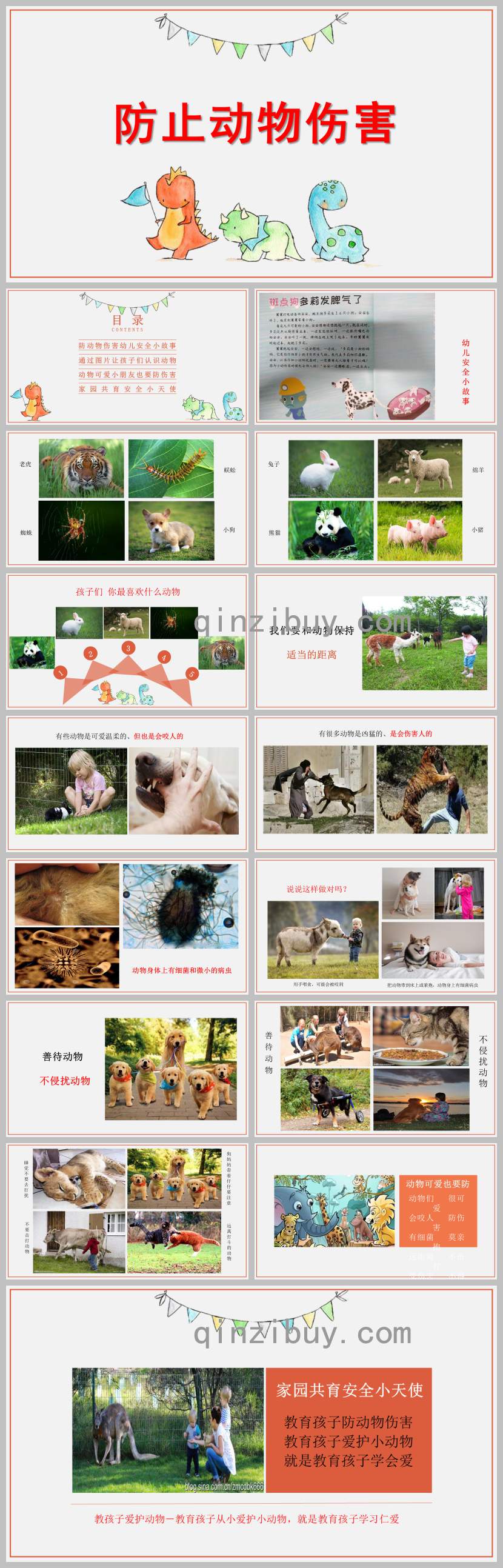 幼兒園防止動物傷害教育PPT課件