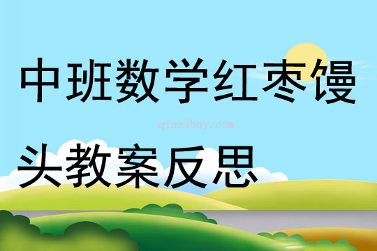 中班數(shù)學(xué)紅棗饅頭教案反思