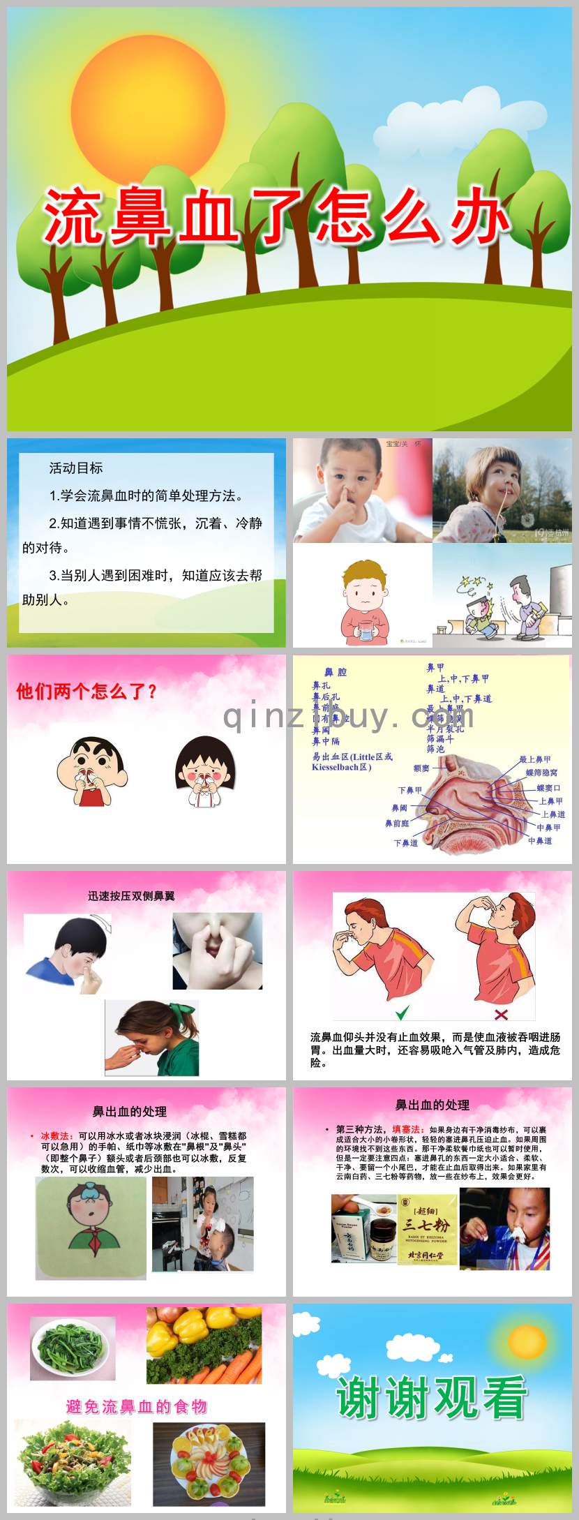 幼兒園鼻子流血怎么辦PPT課件教案