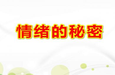 情緒的秘密PPT課件教案圖片