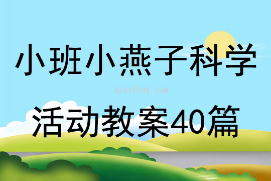 小班小燕子科學活動教案40篇