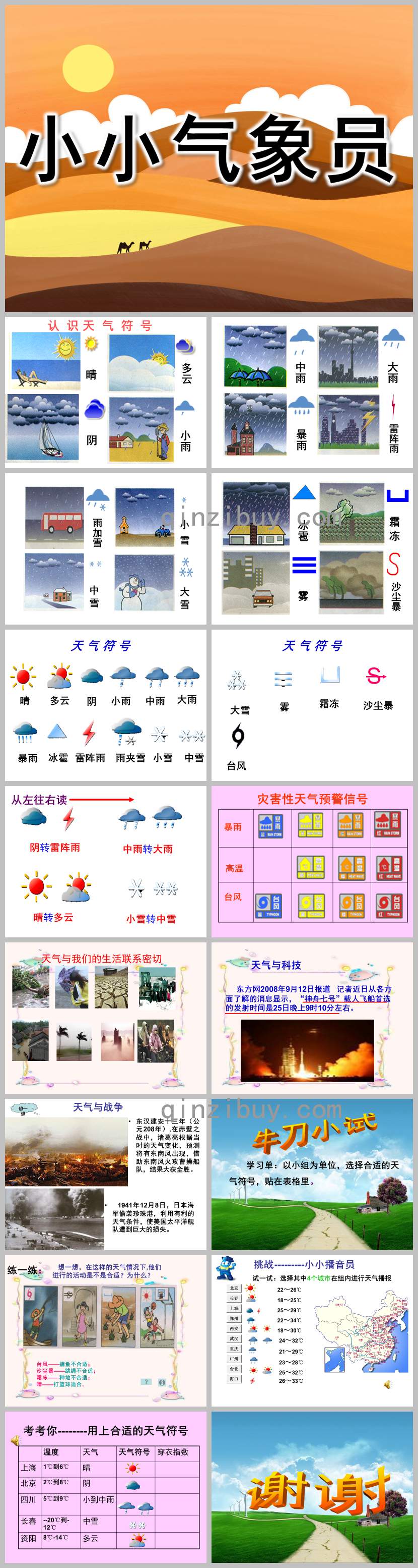 小小氣象員PPT課件教案圖片