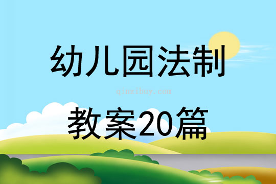 幼兒園法制教案20篇