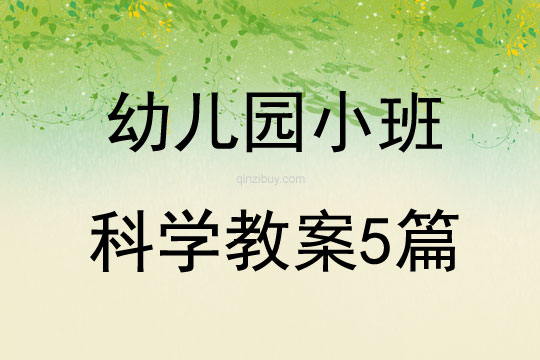幼兒園小班科學教案5篇