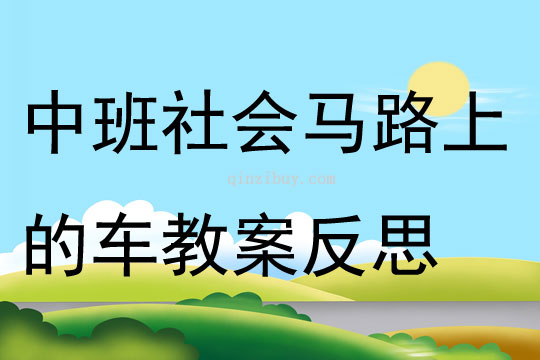 中班社會公開課馬路上的車教案反思