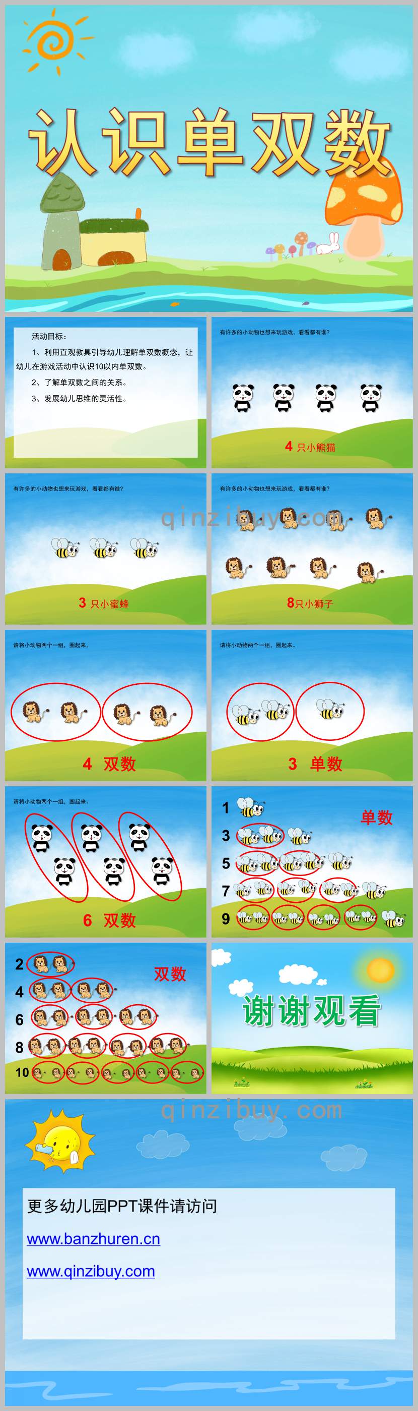 認識單雙數PPT課件教案圖片