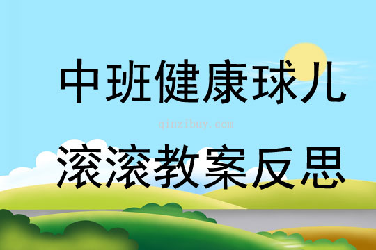 中班健康球兒滾滾教案反思