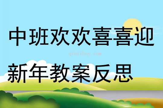 中班主題歡歡喜喜迎新年教案反思