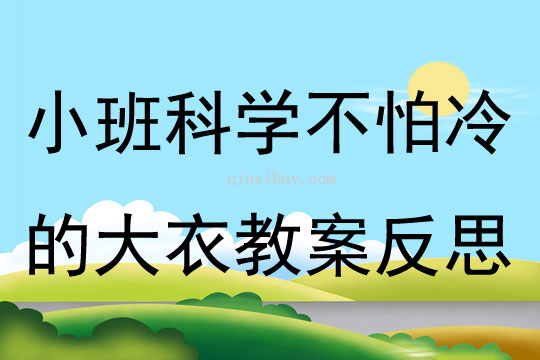 小班科學(xué)不怕冷的大衣教案反思