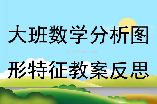 大班數學優質課分析圖形特征教案反思