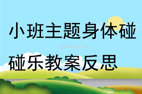 小班主題身體碰碰樂教案反思