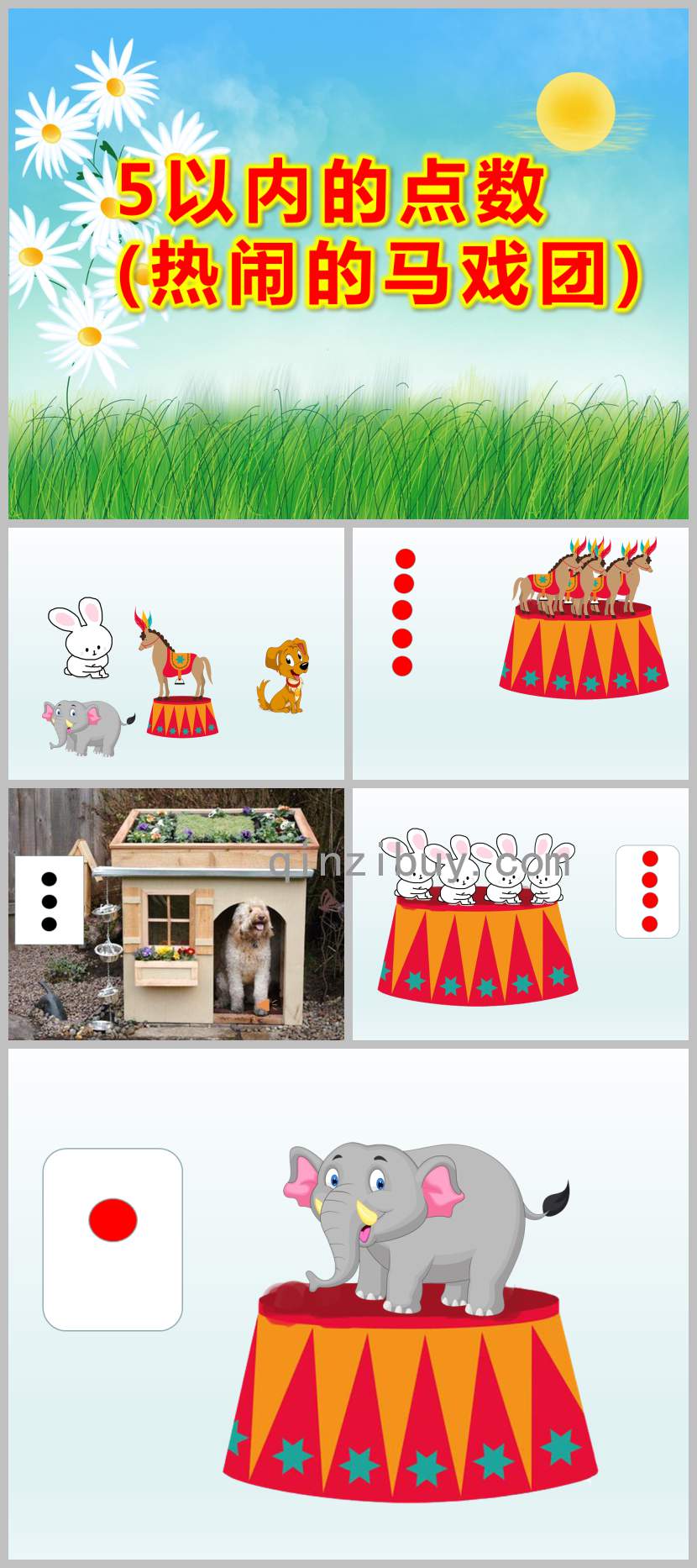 小班數學5以內的點數(熱鬧的馬戲團)PPT課件教案