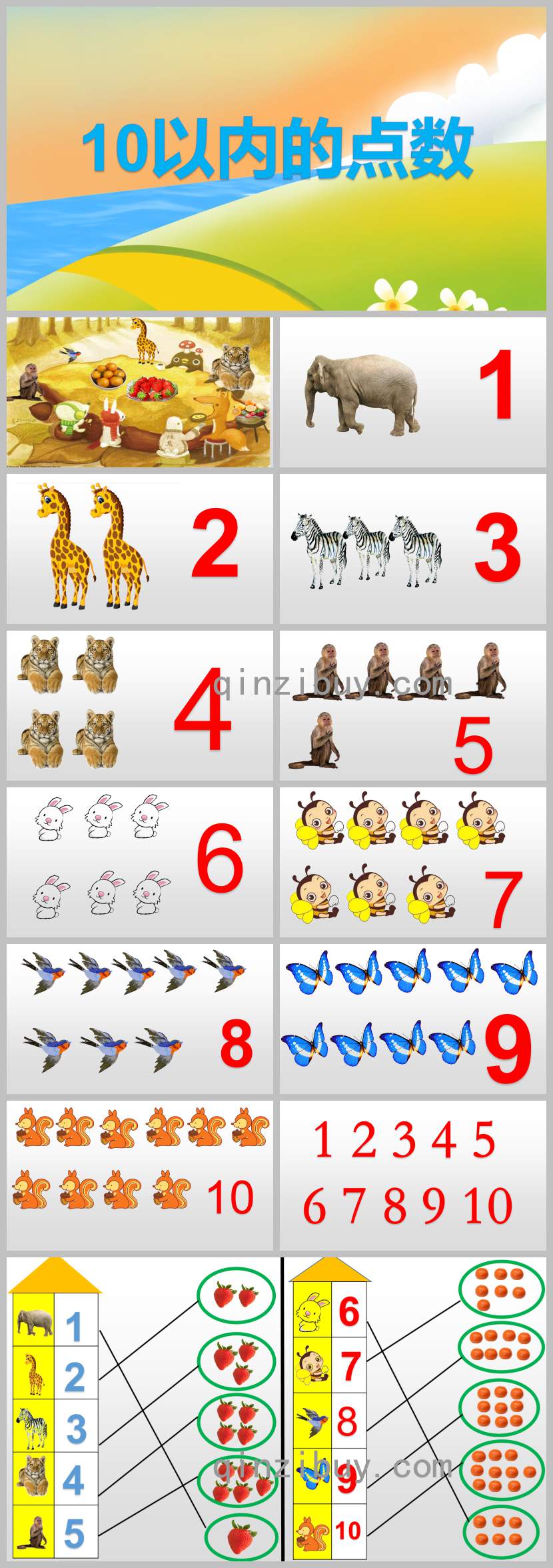 中班10以內(nèi)的點(diǎn)數(shù)PPT課件教案圖片