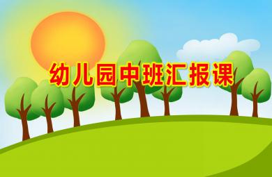 幼兒園中班匯報課PPT課件