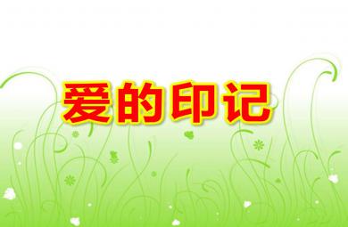大班語言活動愛的印記PPT課件教案