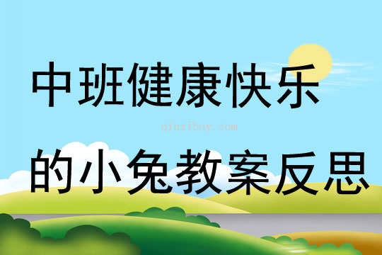 中班健康公開課快樂的小兔教案反思