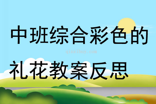 中班語言綜合彩色的禮花教案反思