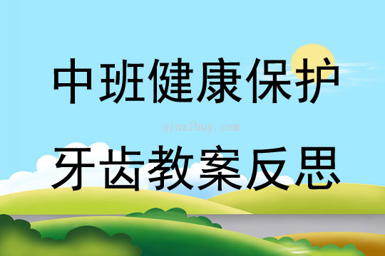 中班健康優(yōu)質(zhì)課保護(hù)牙齒教案反思