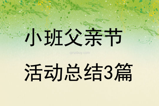 小班父親節活動總結3篇