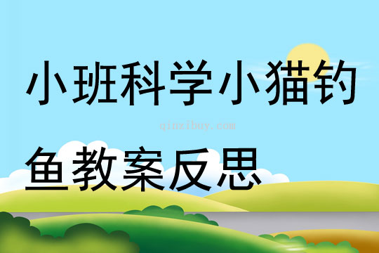 小班科學小貓釣魚教案反思