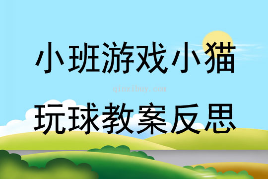 小班游戲小貓玩球教案反思