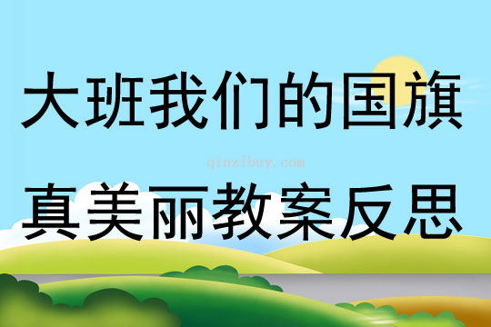 大班主題我們的國旗真美麗教案反思