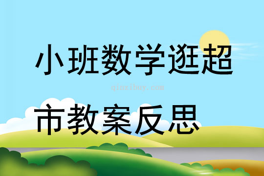 小班數(shù)學(xué)公開課逛超市教案反思