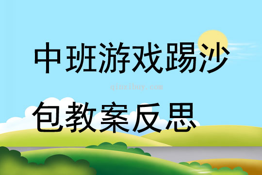 中班游戲踢沙包教案反思