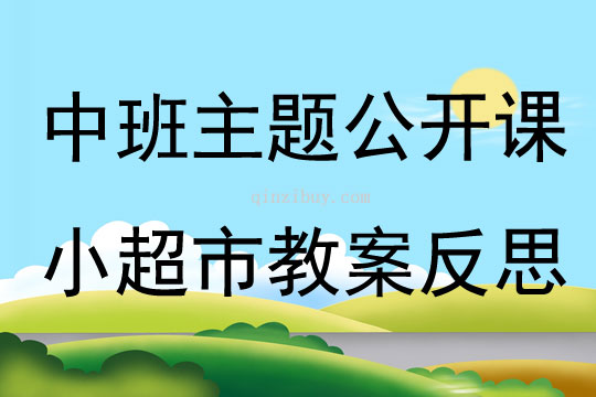 中班主題公開課小超市教案反思