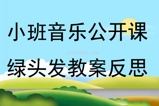 小班音樂(lè)公開課綠頭發(fā)教案反思