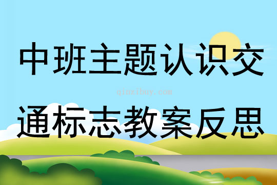 中班主題認(rèn)識(shí)交通標(biāo)志教案反思