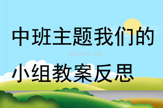中班主題我們的小組教案反思