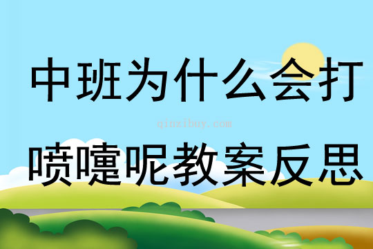 中班主題為什么會打噴嚏呢教案反思