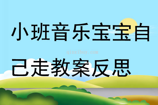 小班音樂寶寶自己走教案反思
