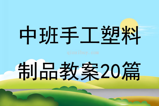 中班手工塑料制品教案20篇