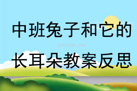 中班主題兔子和它的長耳朵教案反思