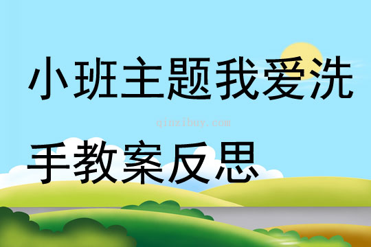小班主題我愛洗手教案反思